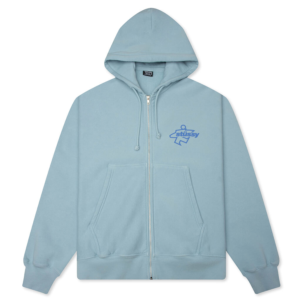 Surf Size Garment Dyed Zip Hood - Sky Blue – Feature