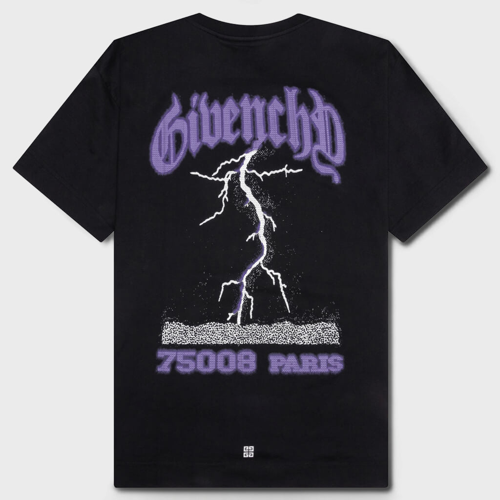 GIVENCHY 珍しい ジップＴシャツ T-Shirt - Black – Feature