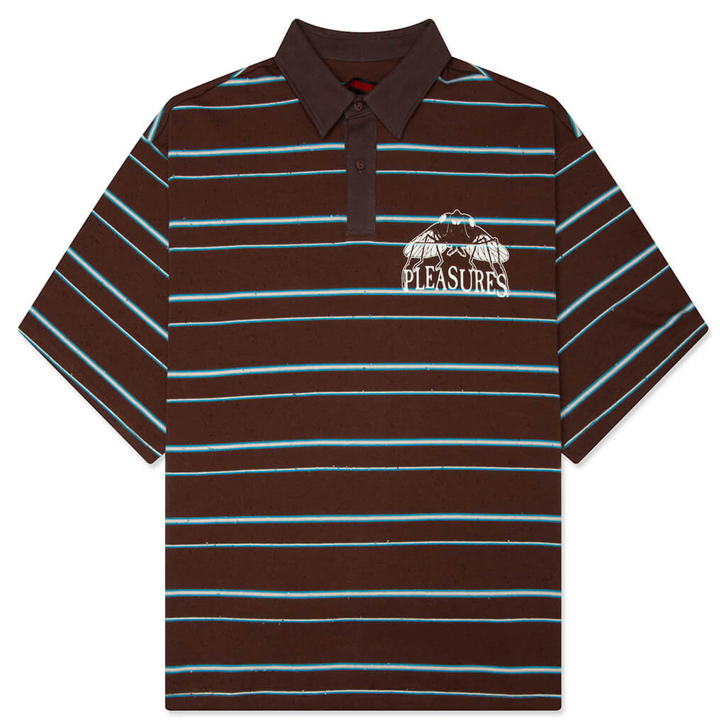 Teleport Boxy Polo - Brown – Feature