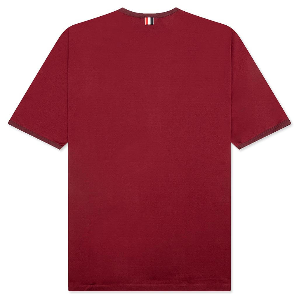 plain dark red t shirt