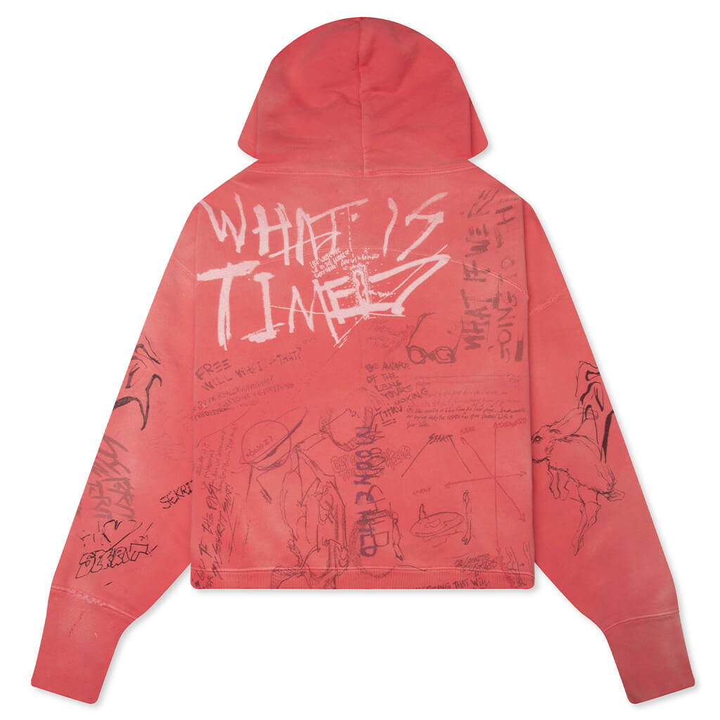 Time Capsule Zip-Up Hoodie - Faded Red – Feature