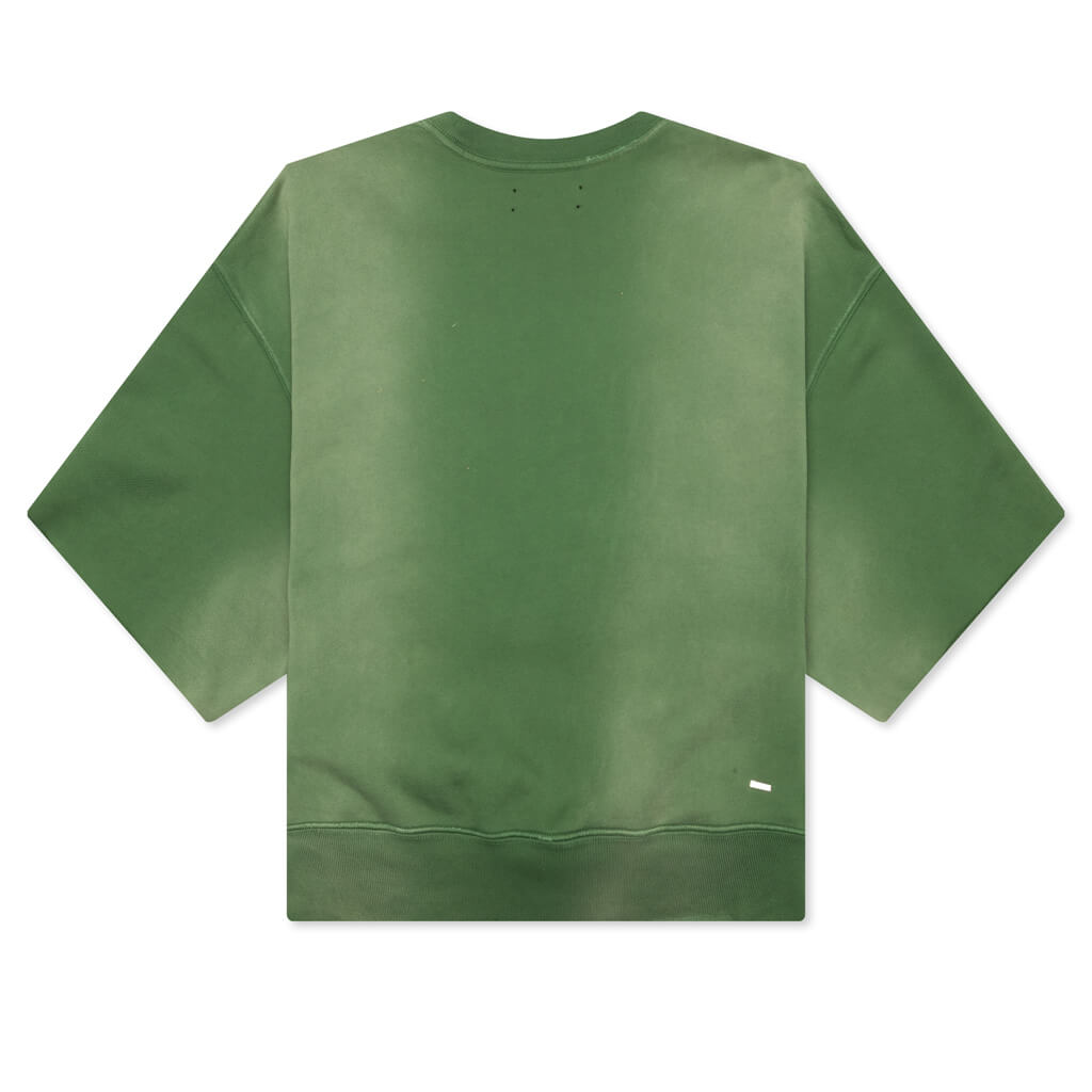 Track Cut Off Crewneck Green Feature track-cut-off-crewneck-green-feature