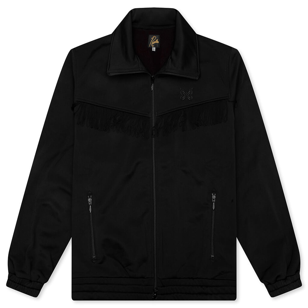 theredthread S track jersey jacket ブラック THEREDTHREAD / ザレッドスレッド】S track jersey jacket lace