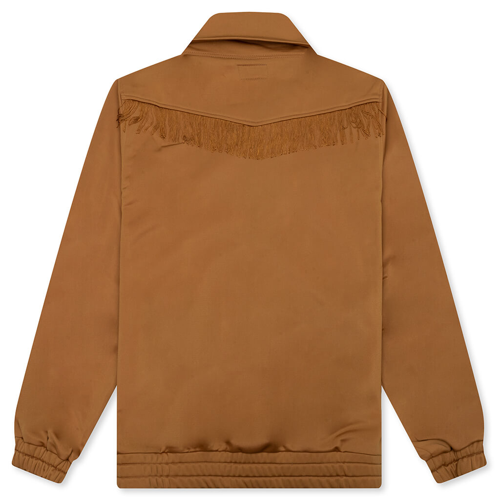 Tricot Jersey Fringe Track Jacket - Gold – Feature