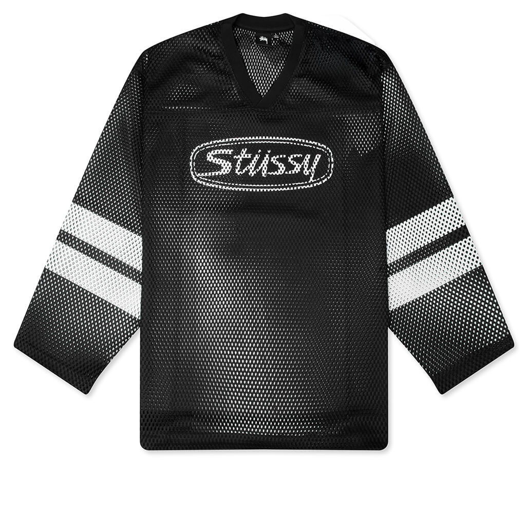 トップス STUSSY team jersey 80 BLACK Medium Stussy - TEAM 80 MESH T-SHIRT BLACK – LE LABO STORE