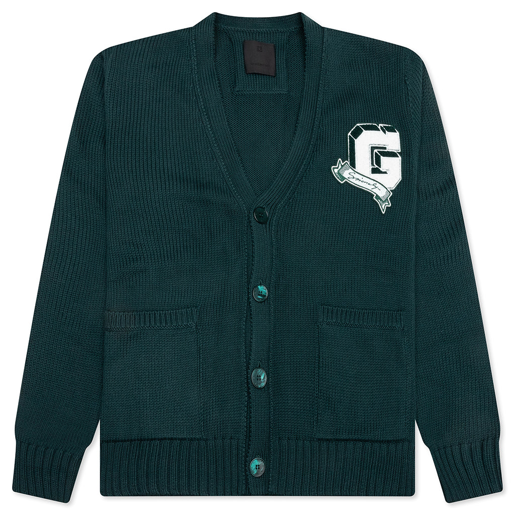 V-Neck-Cardigan---Fir-Green-