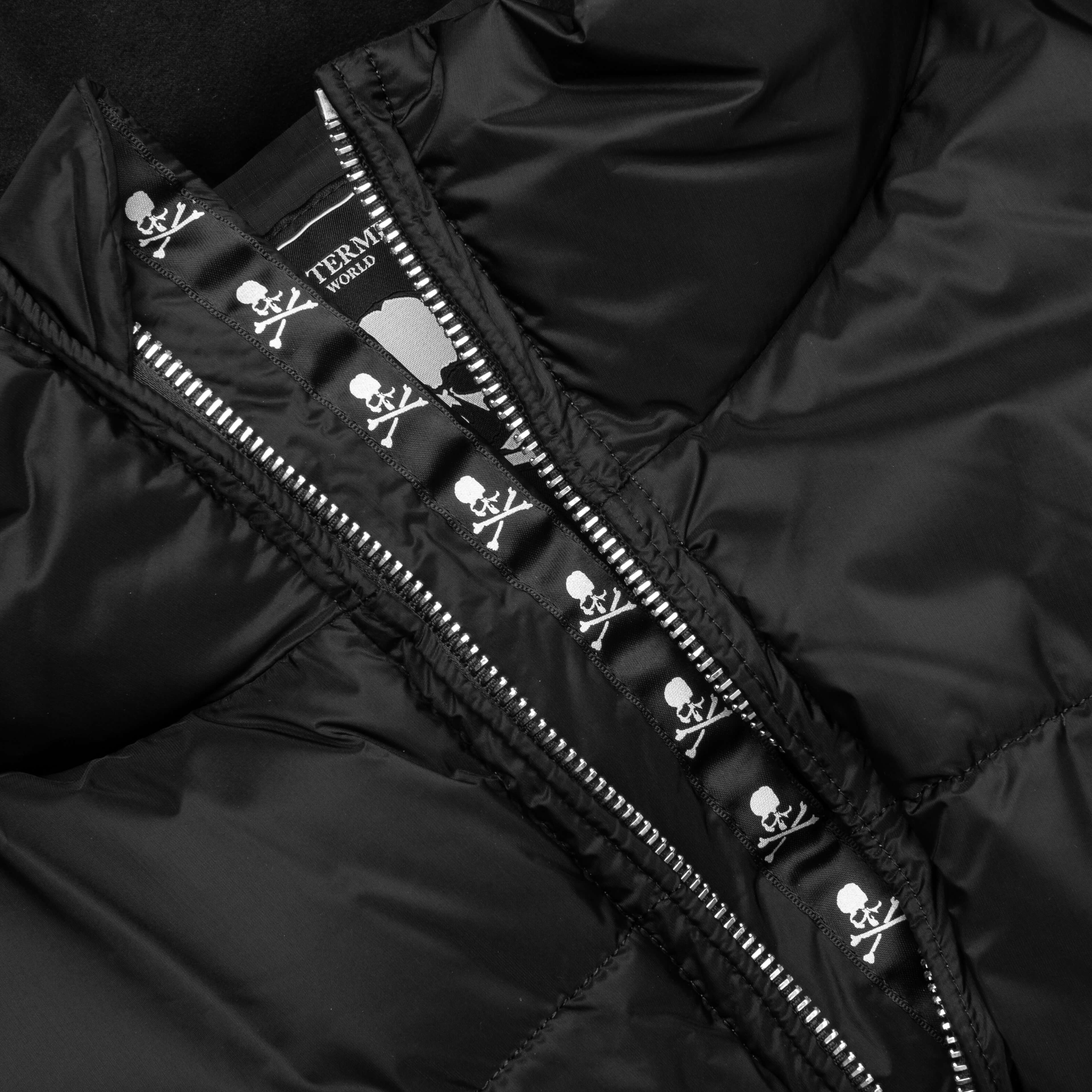 Black & White Woven Logo Wool Vest main image 0