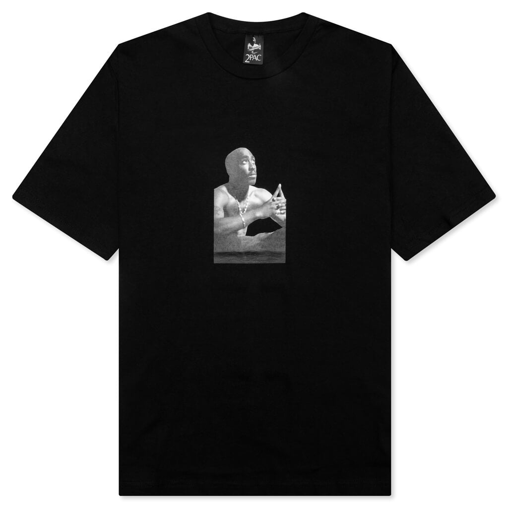 Tupac Crewneck Type-1 T-Shirt - Black