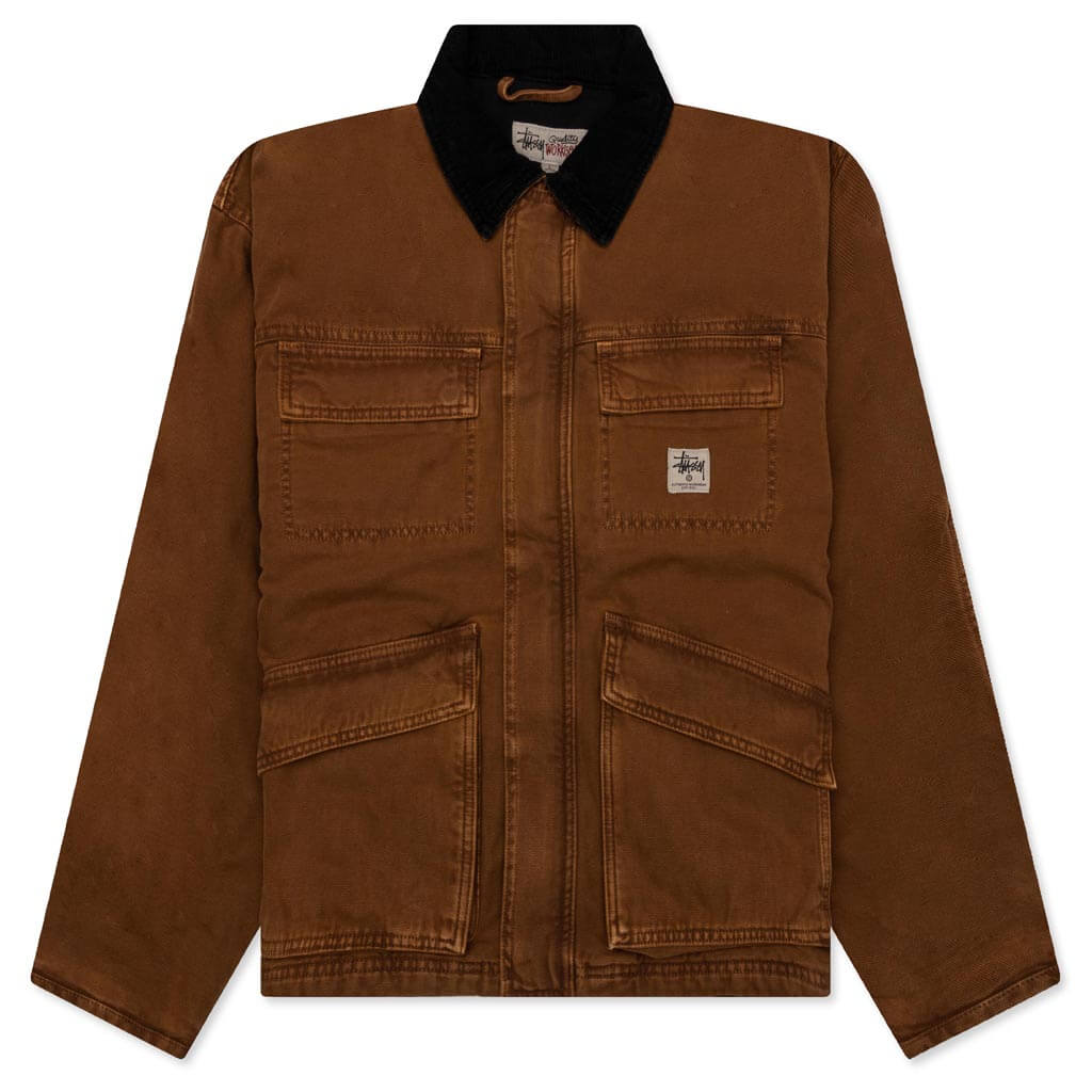 Washed Canvas Shop Jacket - Bronze – Feature