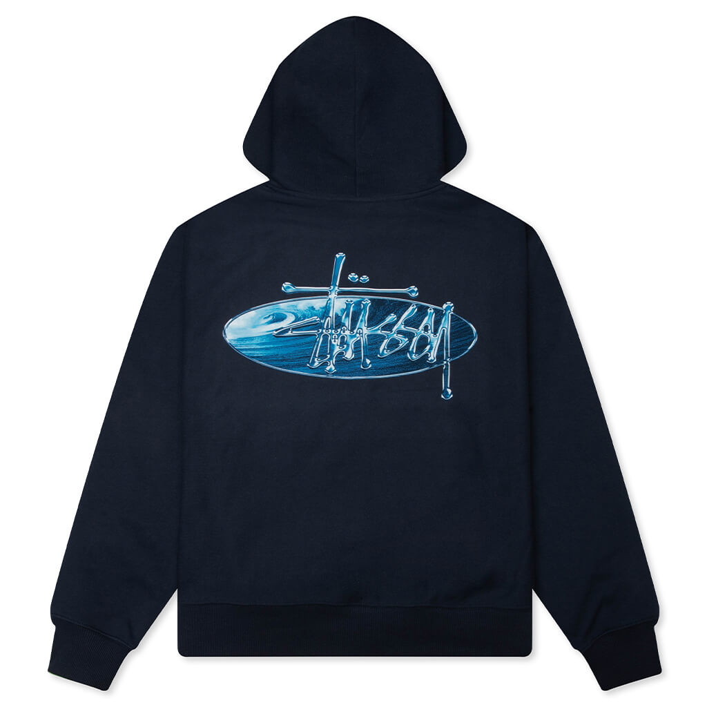 Wave Oval Hoodie - Navy – Feature