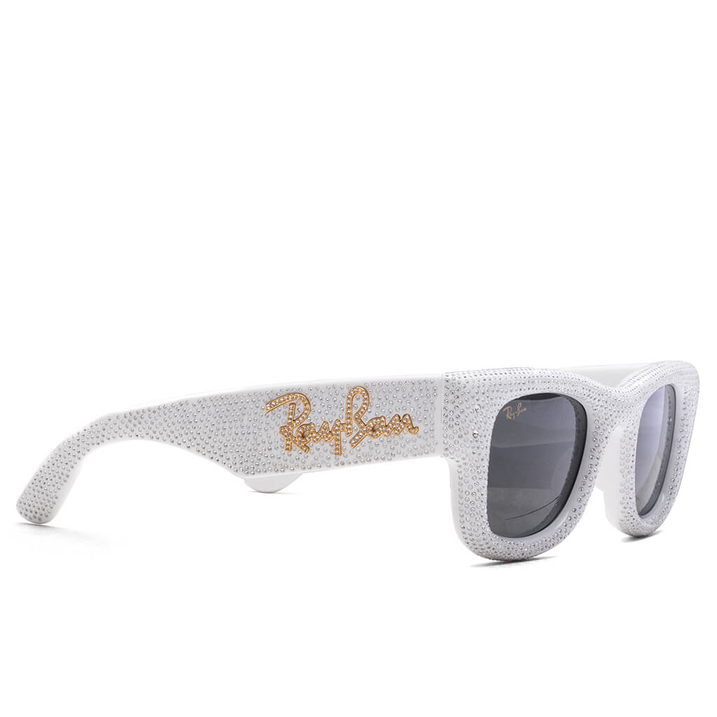 Ray-Ban x A$AP Rocky Wayfarer Puffer Crystal Pavé Edition - White