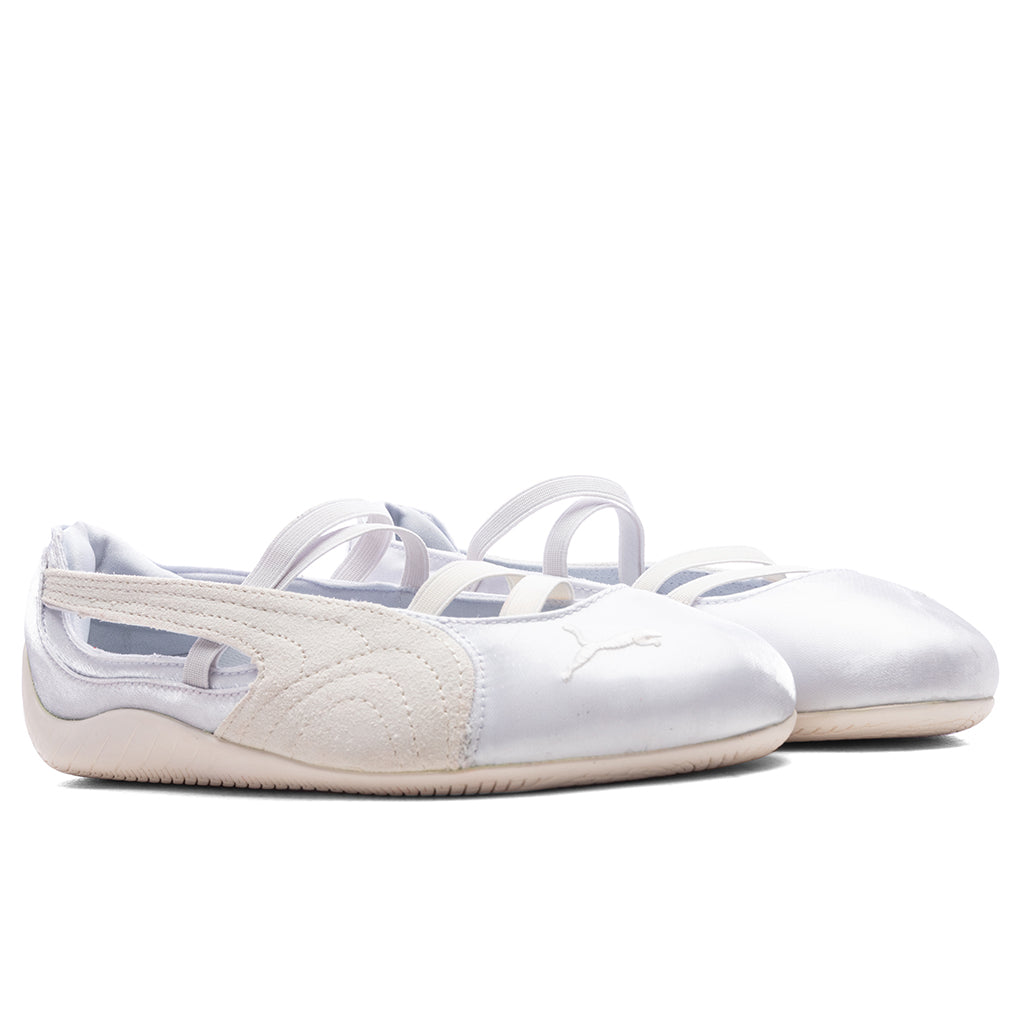 Women's Speedcat Ballet Satin - Silver Mist/Warm White – Feature