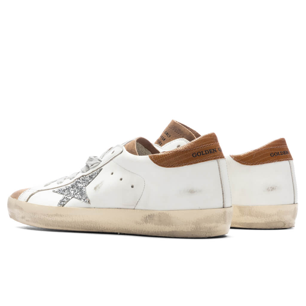 Women's Super-Star sneakers in silver leather