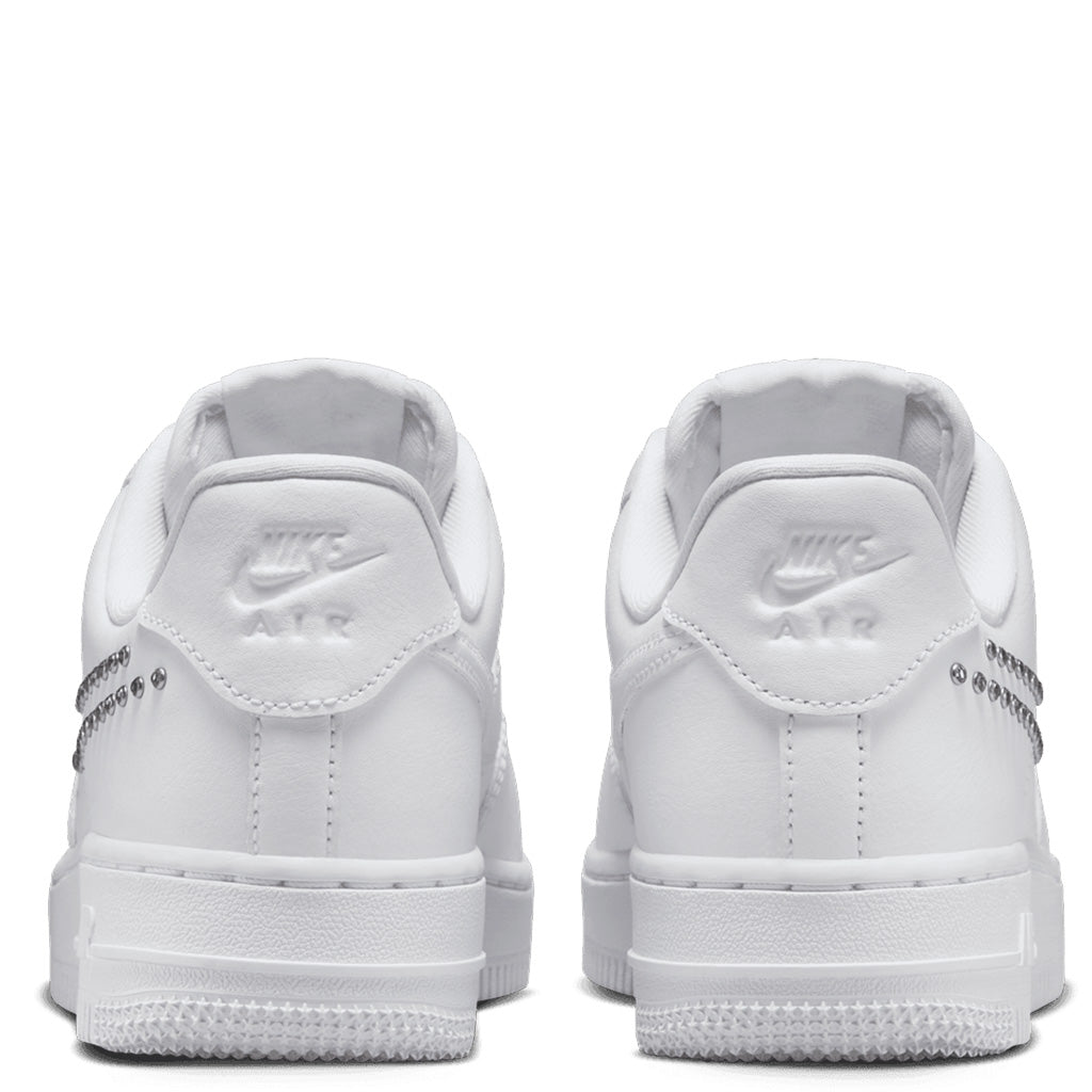 womens silver air force ones