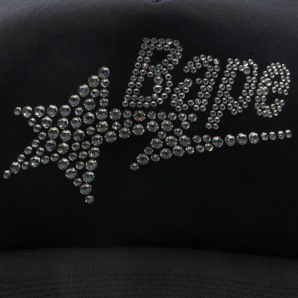 Women's Crystal Stone Bape STA Logo Mesh Cap - Black – Feature