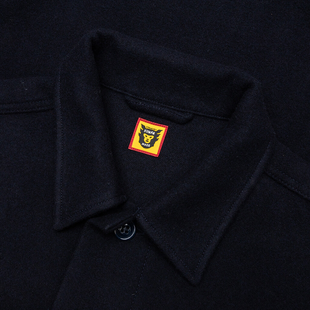 HUMAN MADE Wool CPO Shirts NavyサイズL