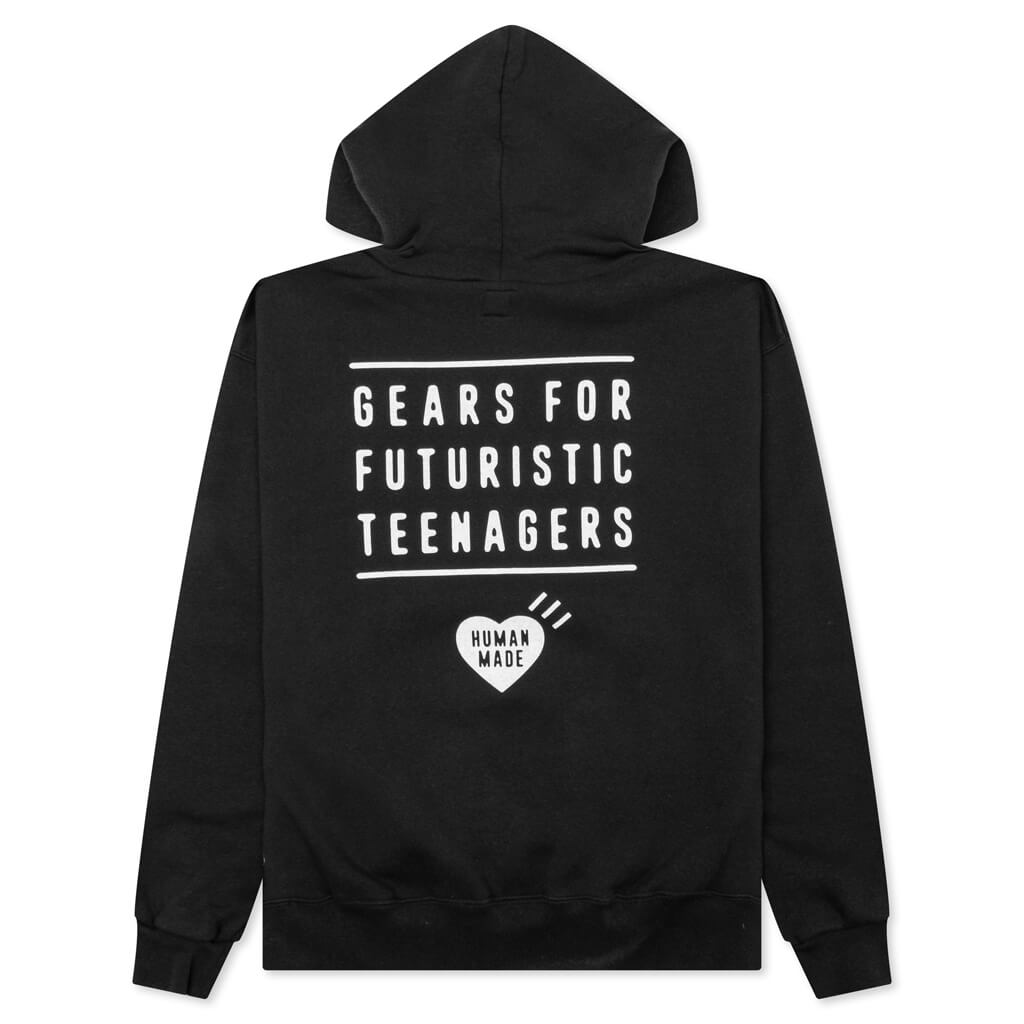 Zip-Up Hoodie - Black – Feature