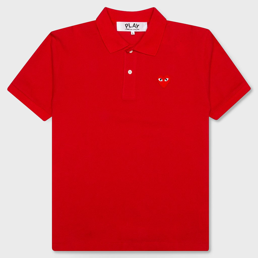 PLAY COMME DES GARÇONS Unisex Polo Polo Shirt - Red – Feature