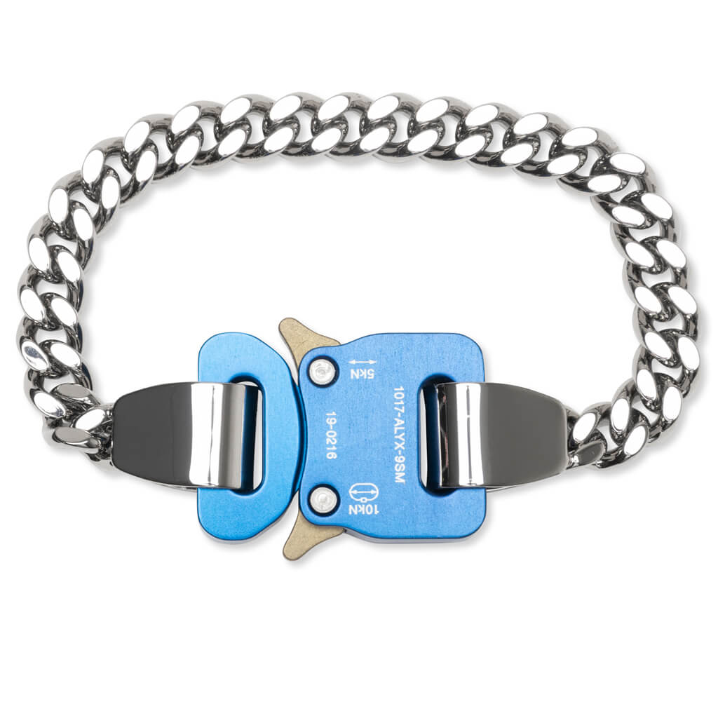 Classic Chainlink Bracelet - Silver/Blue