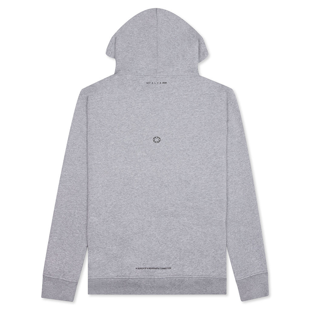 Elliot Hoodie - Alpine Weight - Grey Marle with Silver X