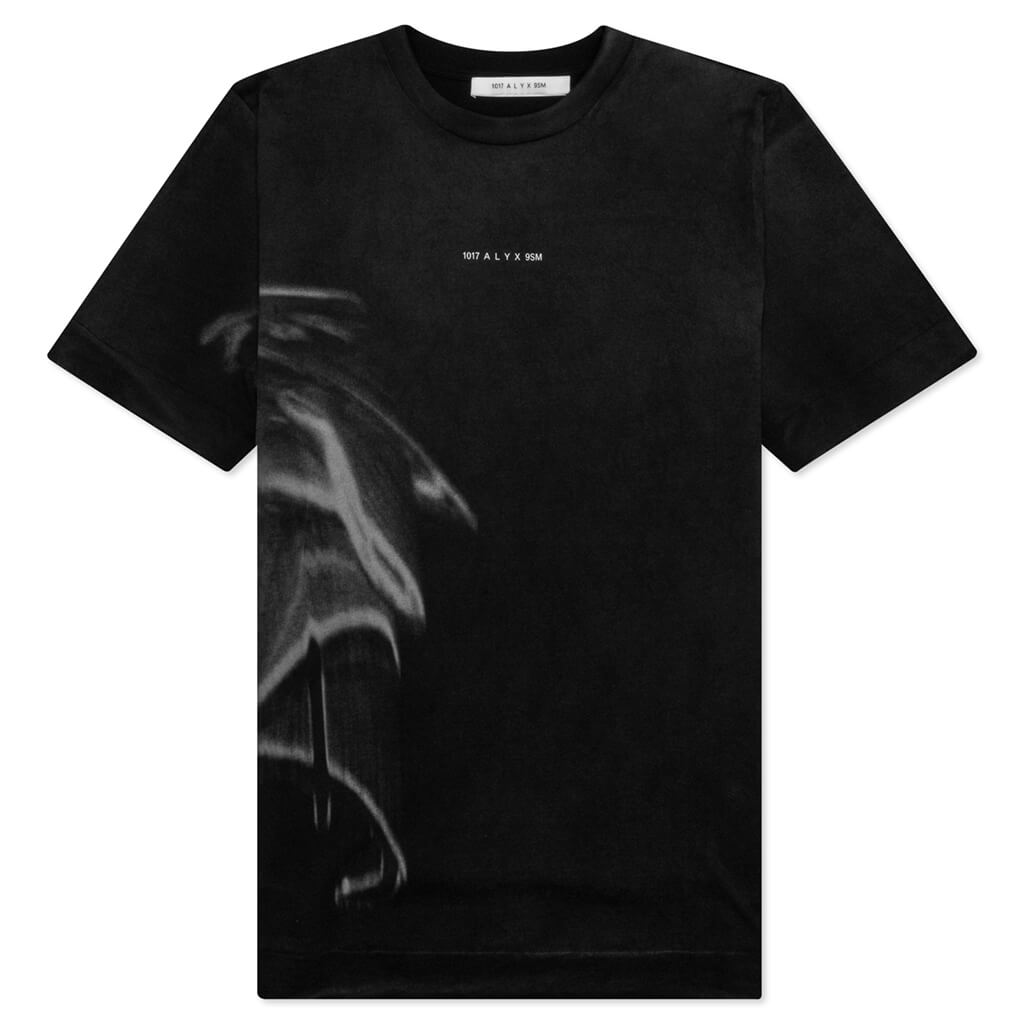 1017 9SM Smoke Graphic S/S T-Shirt - Black