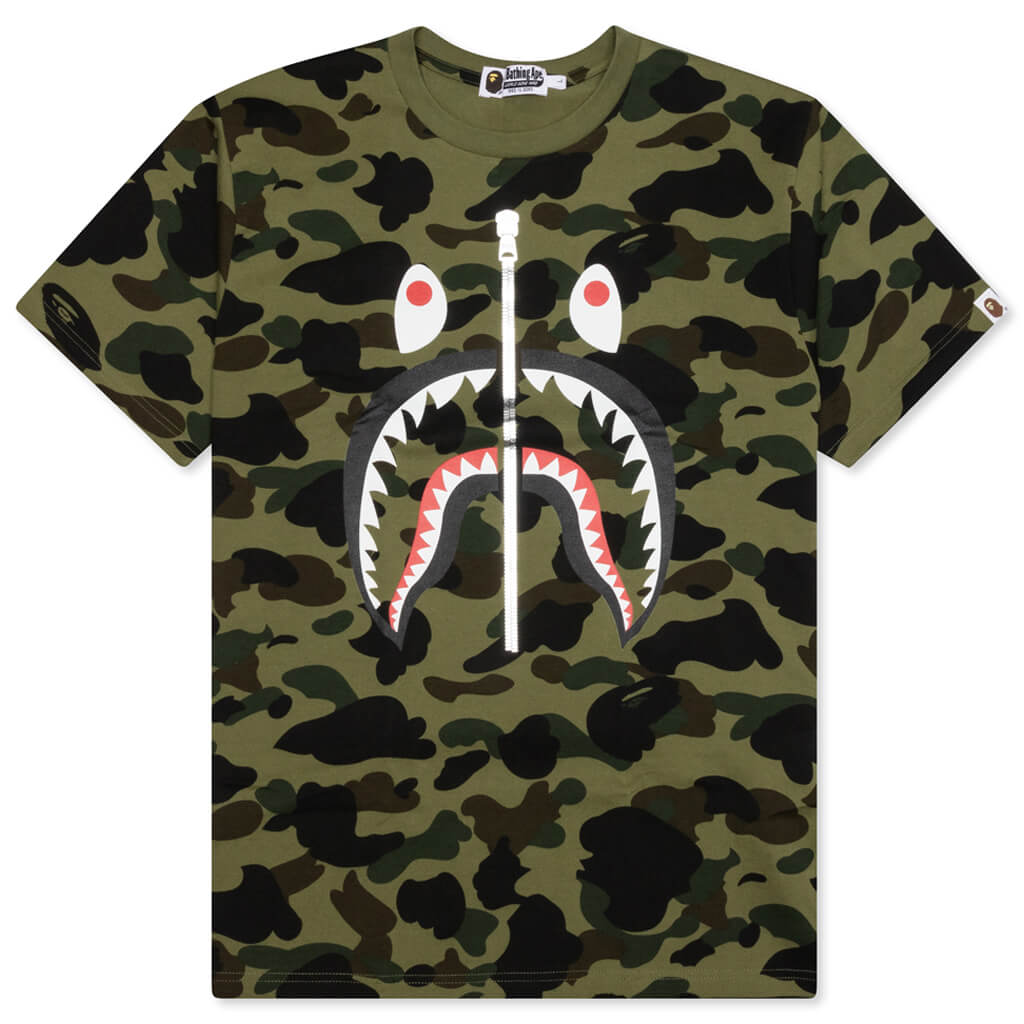 1st Camo Shark Tee - Green – Feature