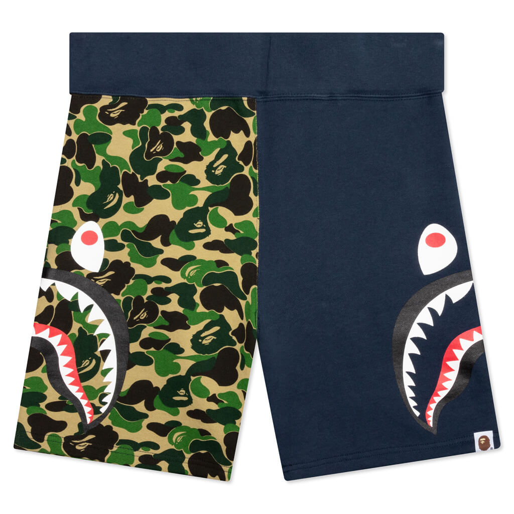 Abc Camo Side Shark Sweat Shorts - Green – Feature