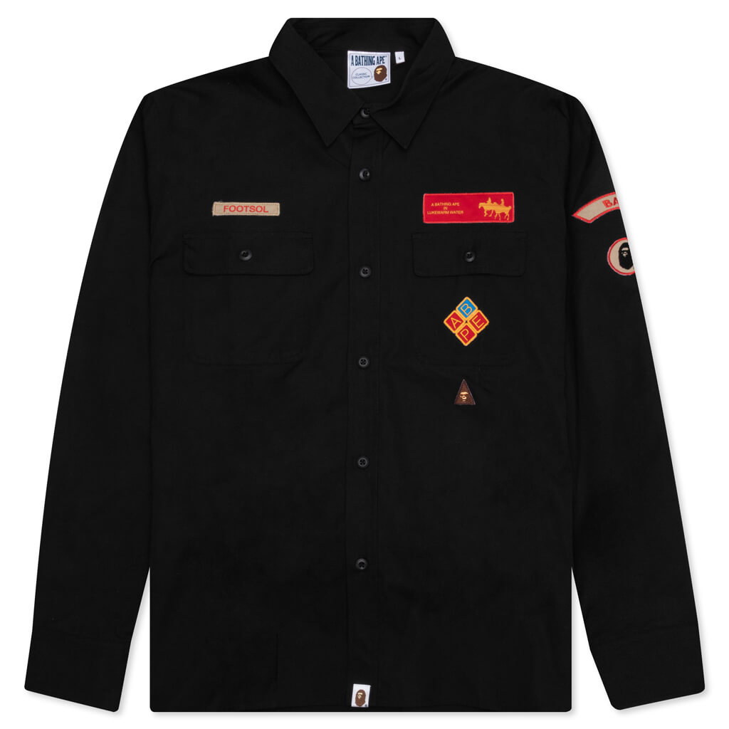 bape dress shirt Bape Relaxed Fit Boyscout Shirt bape dress shirt Bape Relaxed Fit Boyscout Shirt