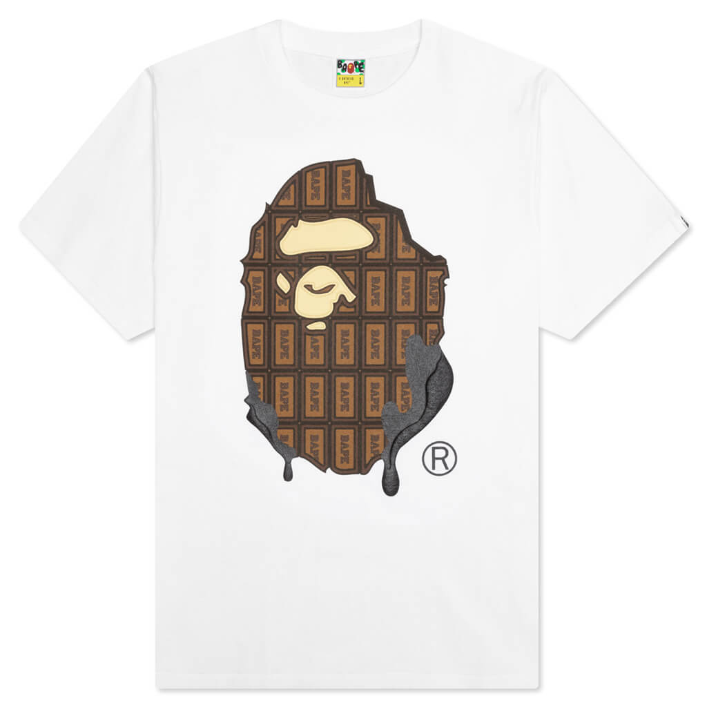 Valentine Chocolate Ape Head Tee - White