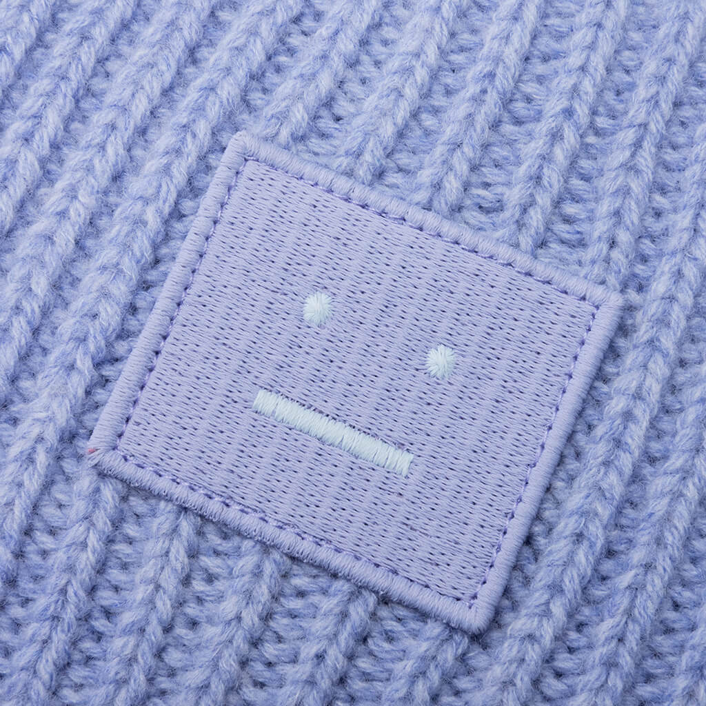 Face Logo Beanie - Cornflower Blue Melange – Feature