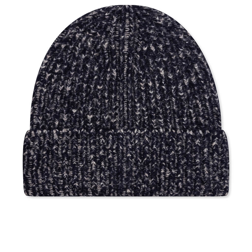 Ribbed Beanie Hat - Navy/Grey – Feature