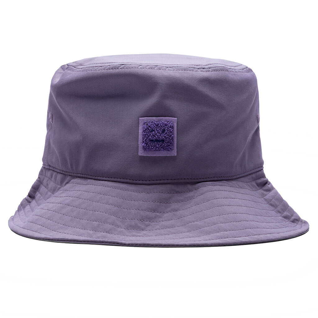 New York Embroidered Purple Canvas Bucket Hat - Assembly New York