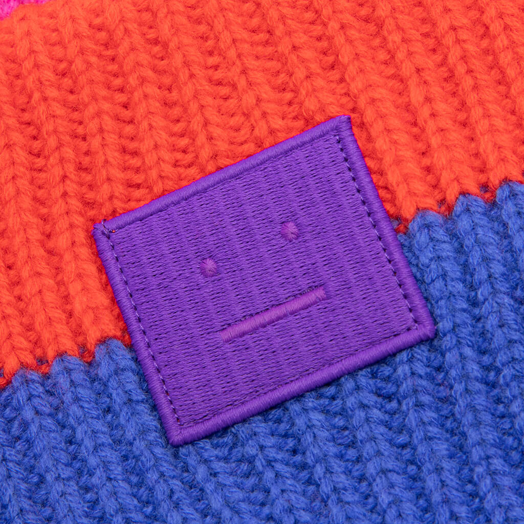 Ribbed Beanie Hat - Purple/Multi – Feature display picture 1