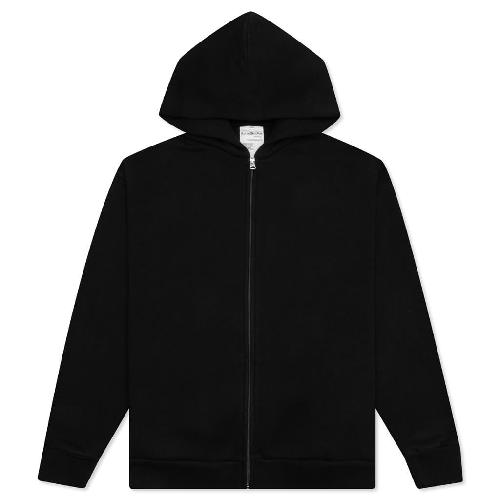 Hooded Zip Up Sweatshirt Black