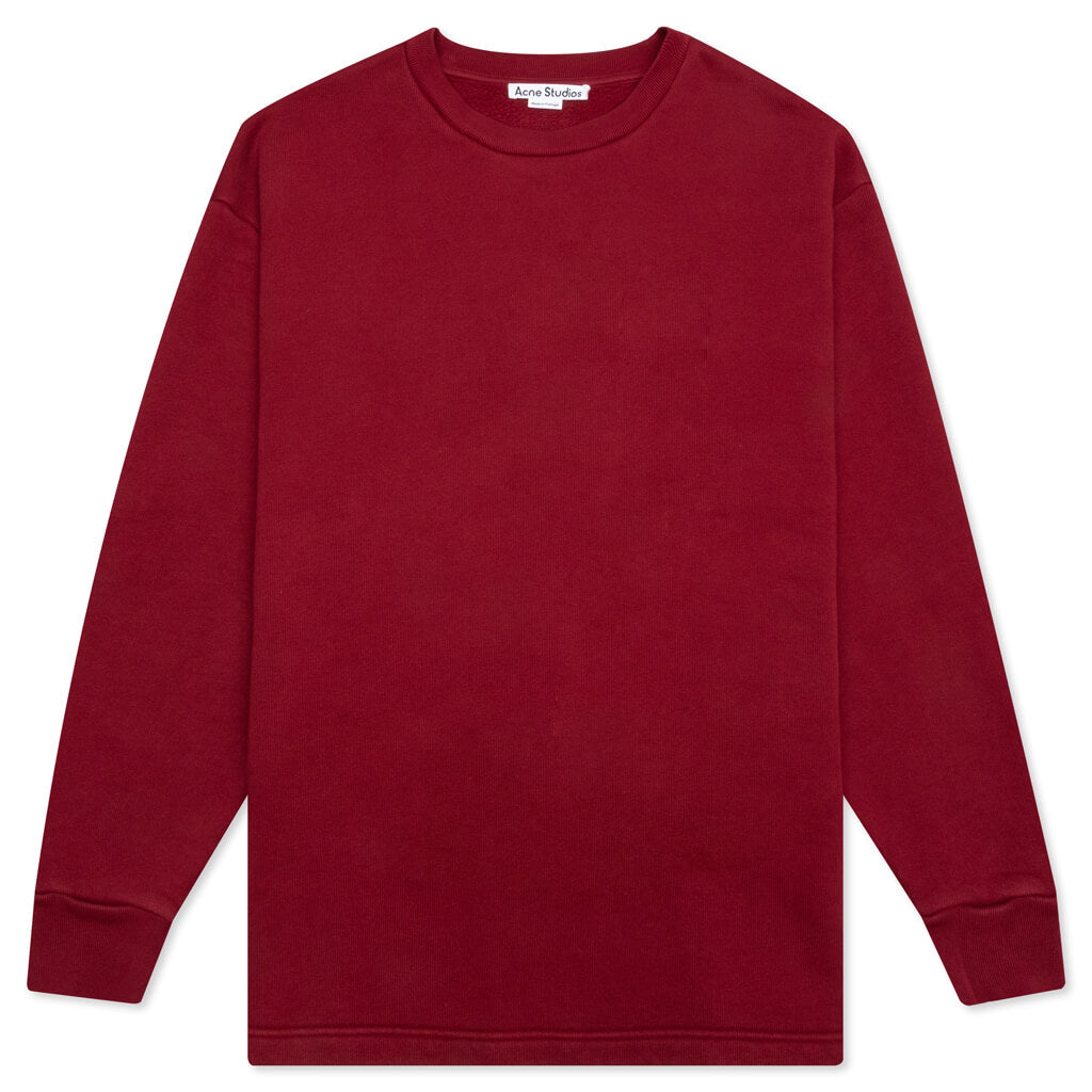 ACNE アクネ STUDIO 肉厚 スウェット/バーガンディー レッド/ワイン/XS Acne Studios アクネ ストゥディオズ Flogho BI0015 メンズ