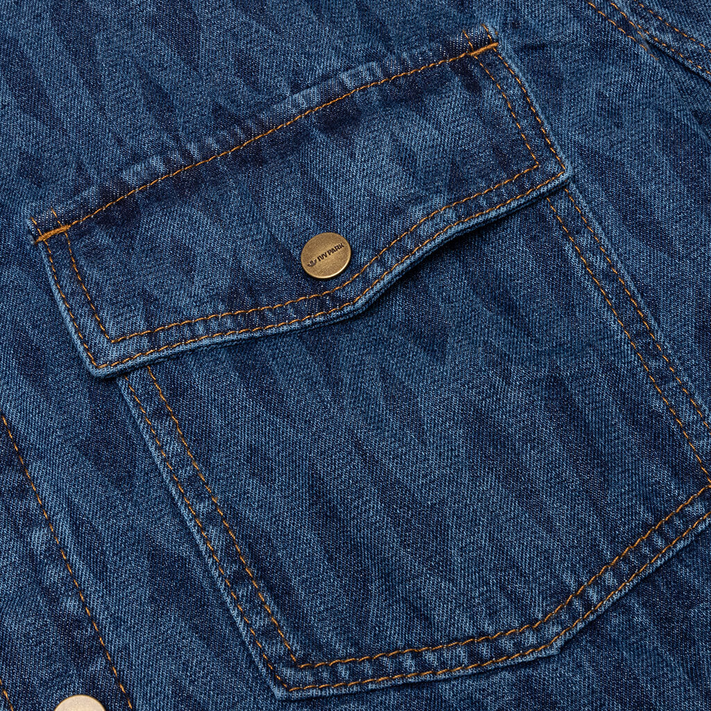 Adidas Originals x IVY PARK MNG Denim Shirt Dark Denim