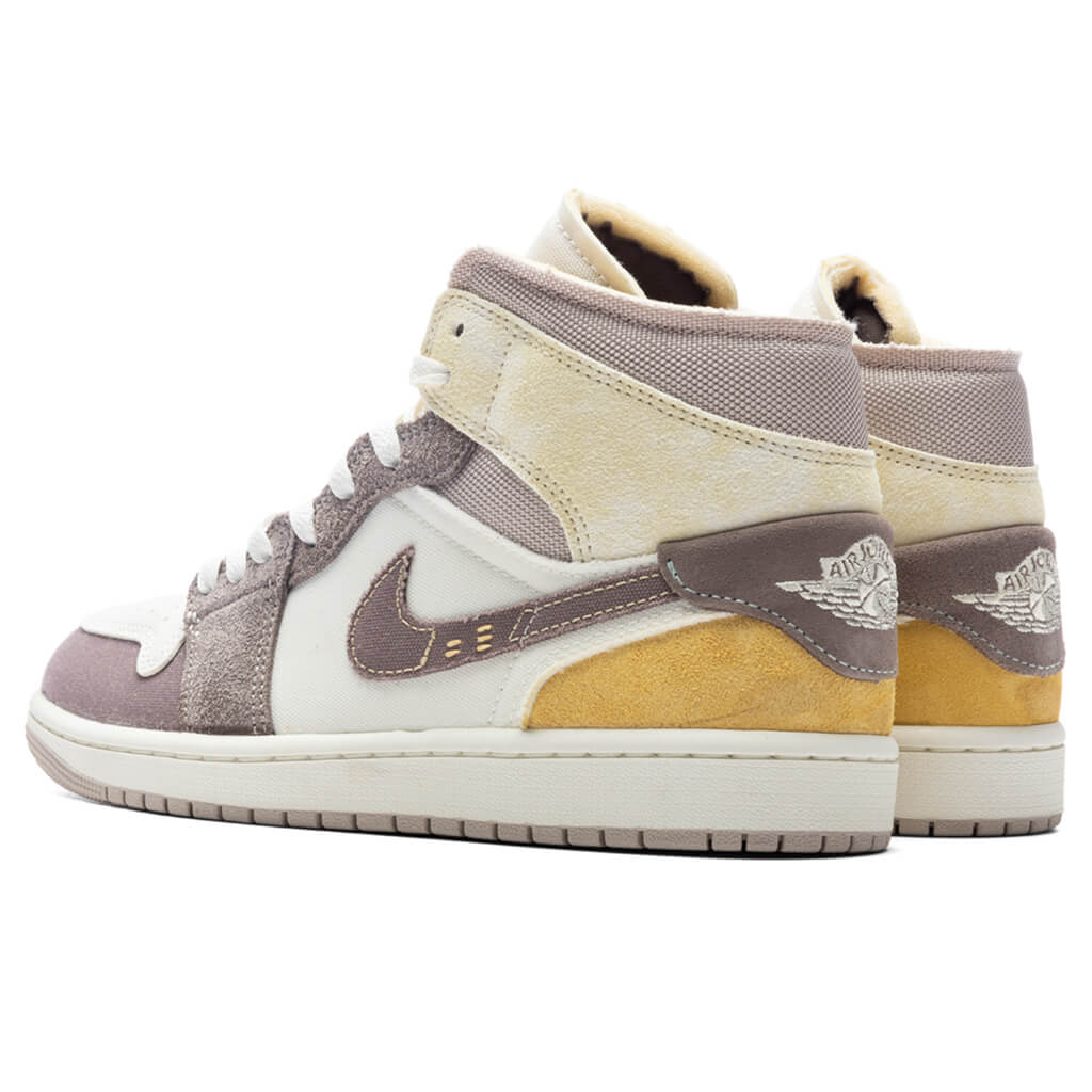 Air Jordan 1 Mid SE Craft - Sail/Taupe Haze/Fossil Stone â Feature