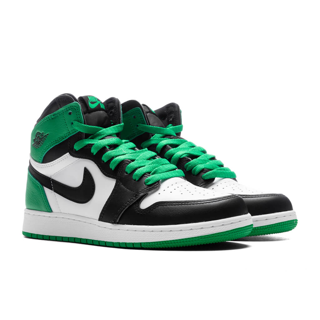 Air 1 Retro High OG (GS) - Black/Lucky Green/White – Feature