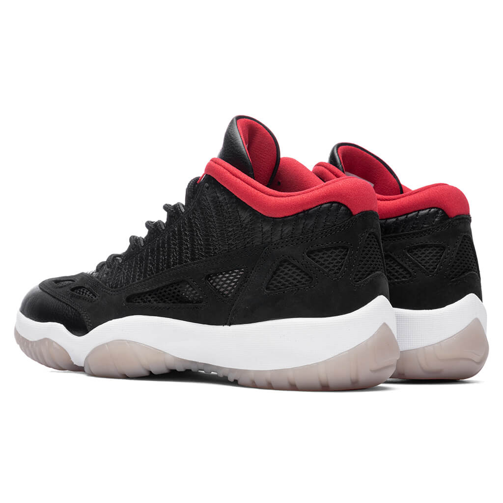 Air Jordan 11 Retro Low IE 'Bred' Black/True Red/Multi – Feature