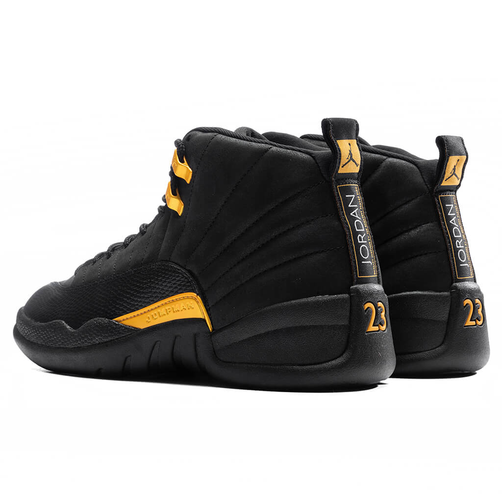 Jordan Men's 12 Retro Black Taxi Black/Taxi (CT8013 071) - 10.5