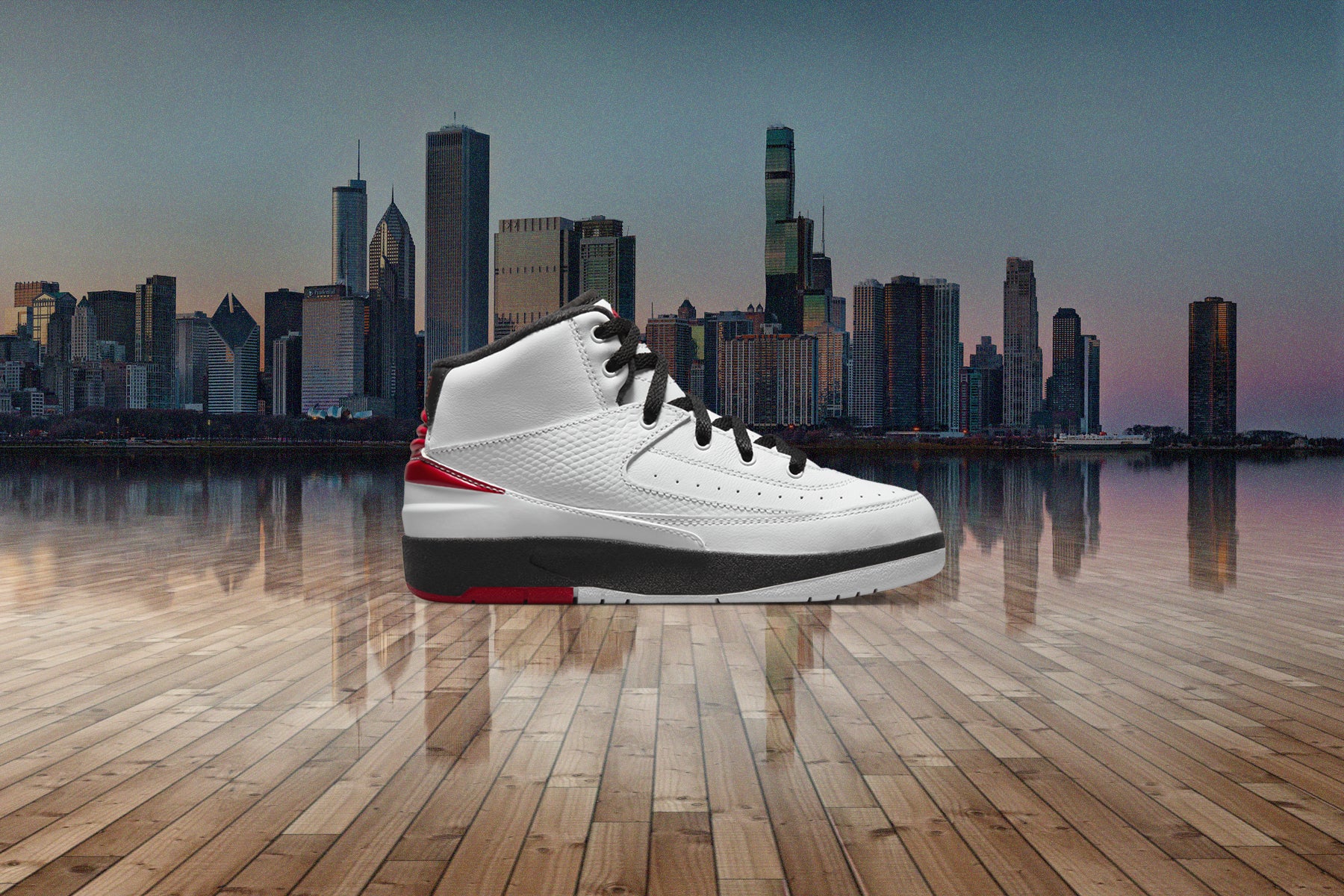 Air Jordan 2 Retro (PS) Chicago - White/Varsity Red/Black