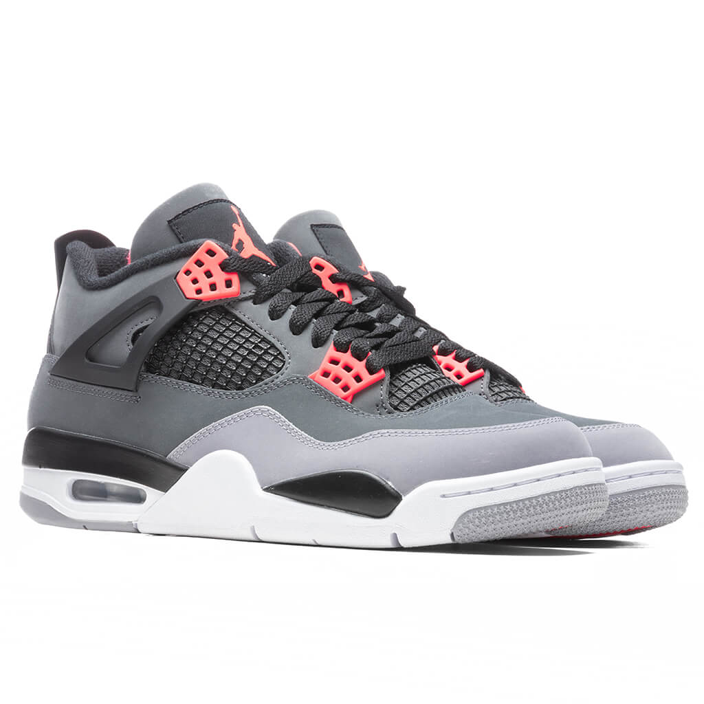 Air Jordan 4 Retro 'Infrared' - Dark Grey/Infrared 23/Black Cement Grey