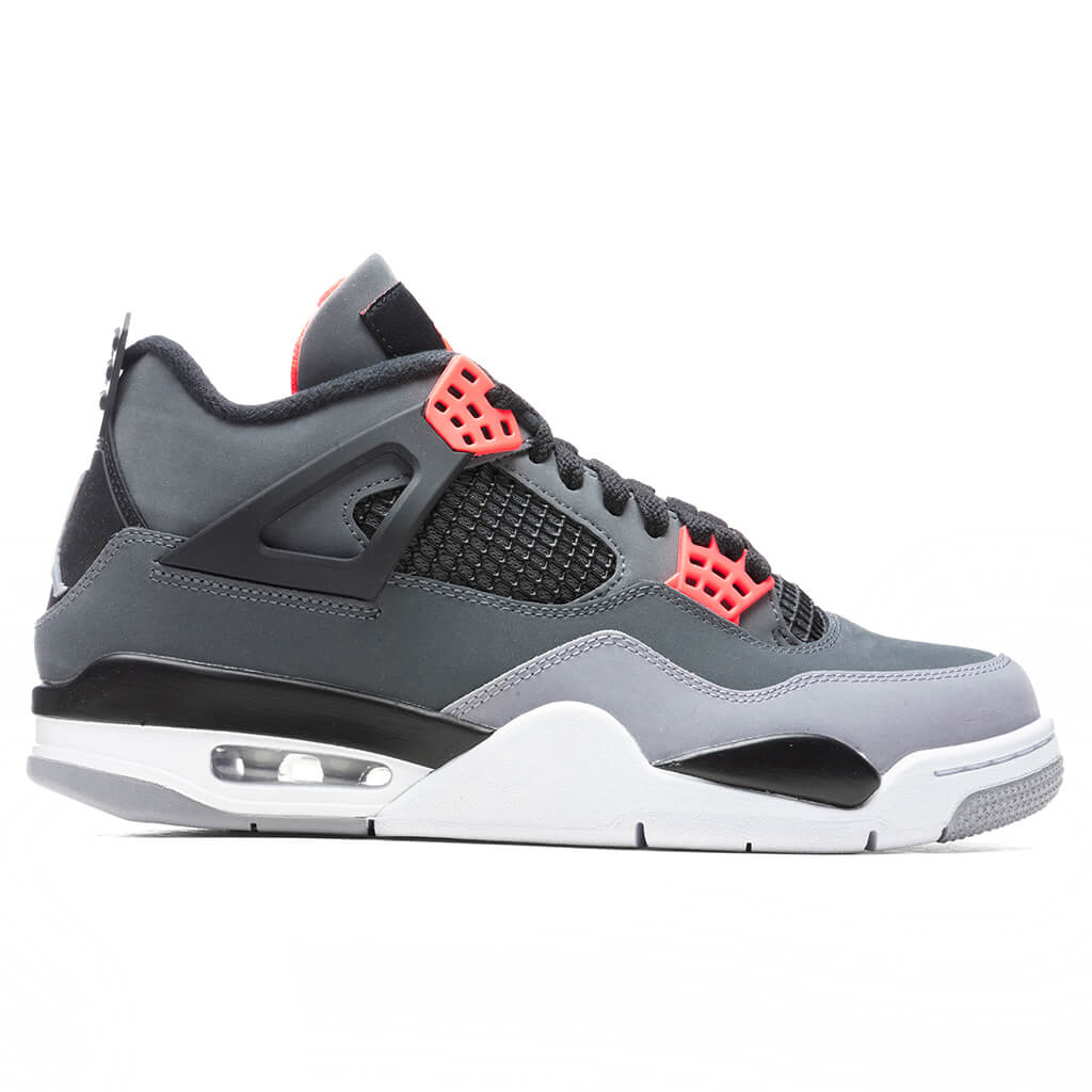 Air Jordan 4 Retro 'Infrared' - Dark Grey/Infrared 23/Black Cement Grey