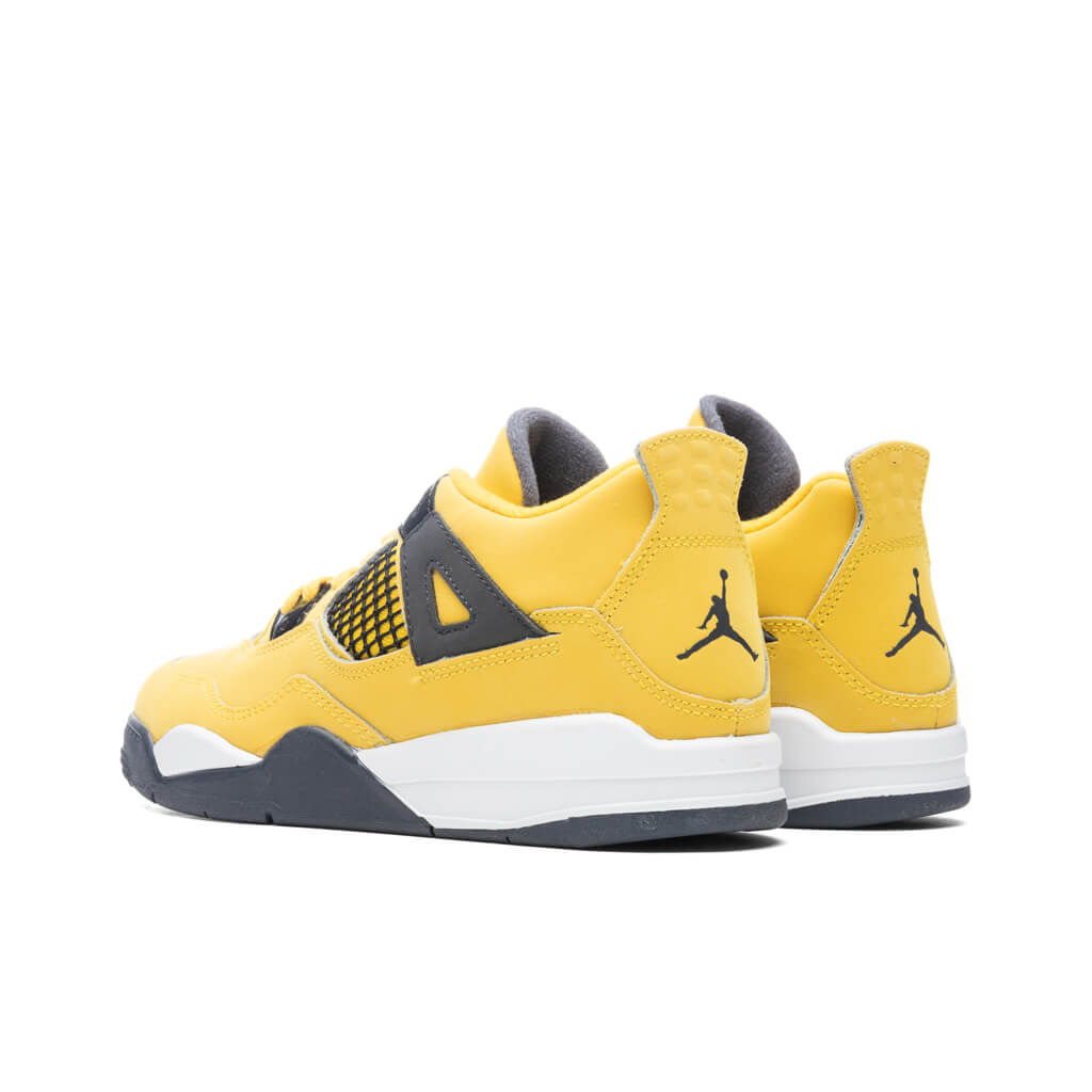 Air 4 Retro (PS) 'Lightning' - Tour Yellow/Dark Blue Grey â Feature