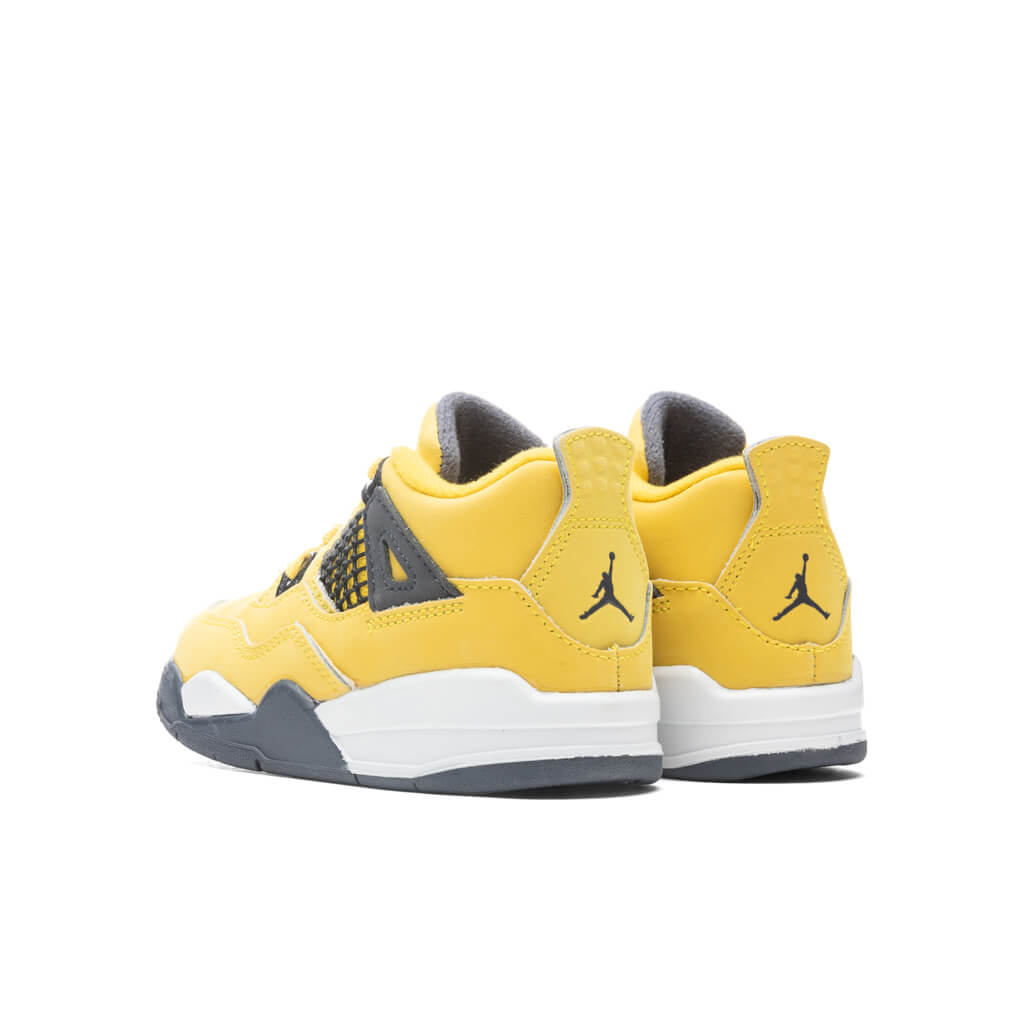 Air Jordan 4 Retro (TD) 'Lightning' - Tour Yellow/Dark Blue Grey â Feature