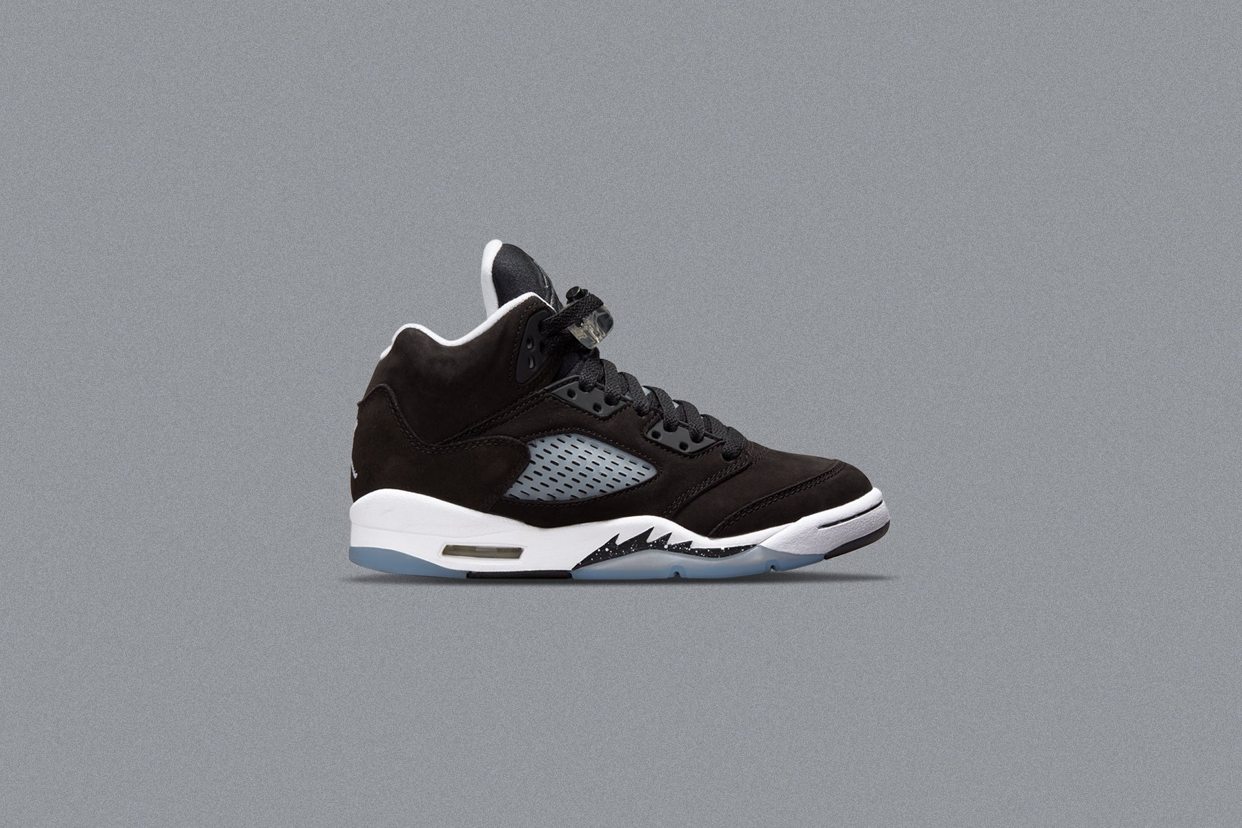 Air Jordan 5 Retro (GS) 'Oreo' - Black/Cool Grey â Feature