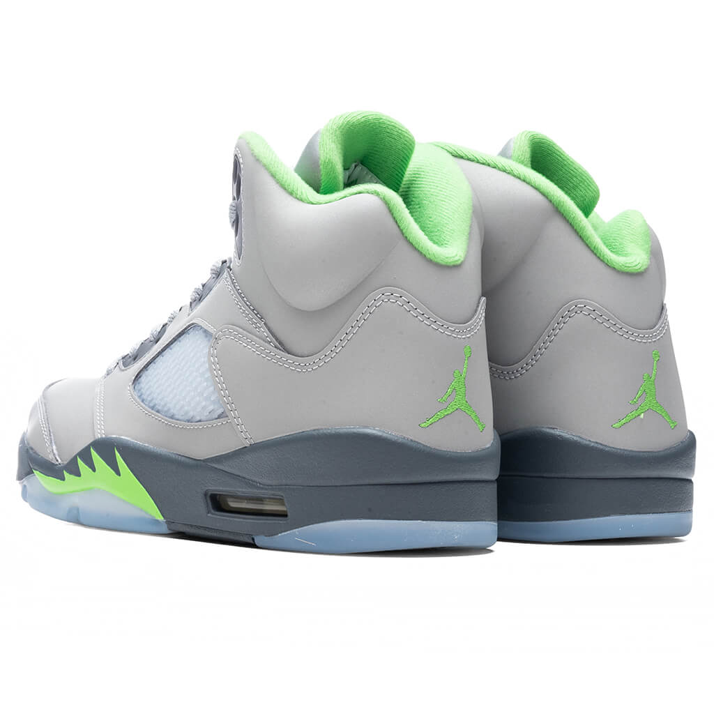 Air Jordan 5 Retro 'Green Bean' - Silver/Flint Grey – Feature