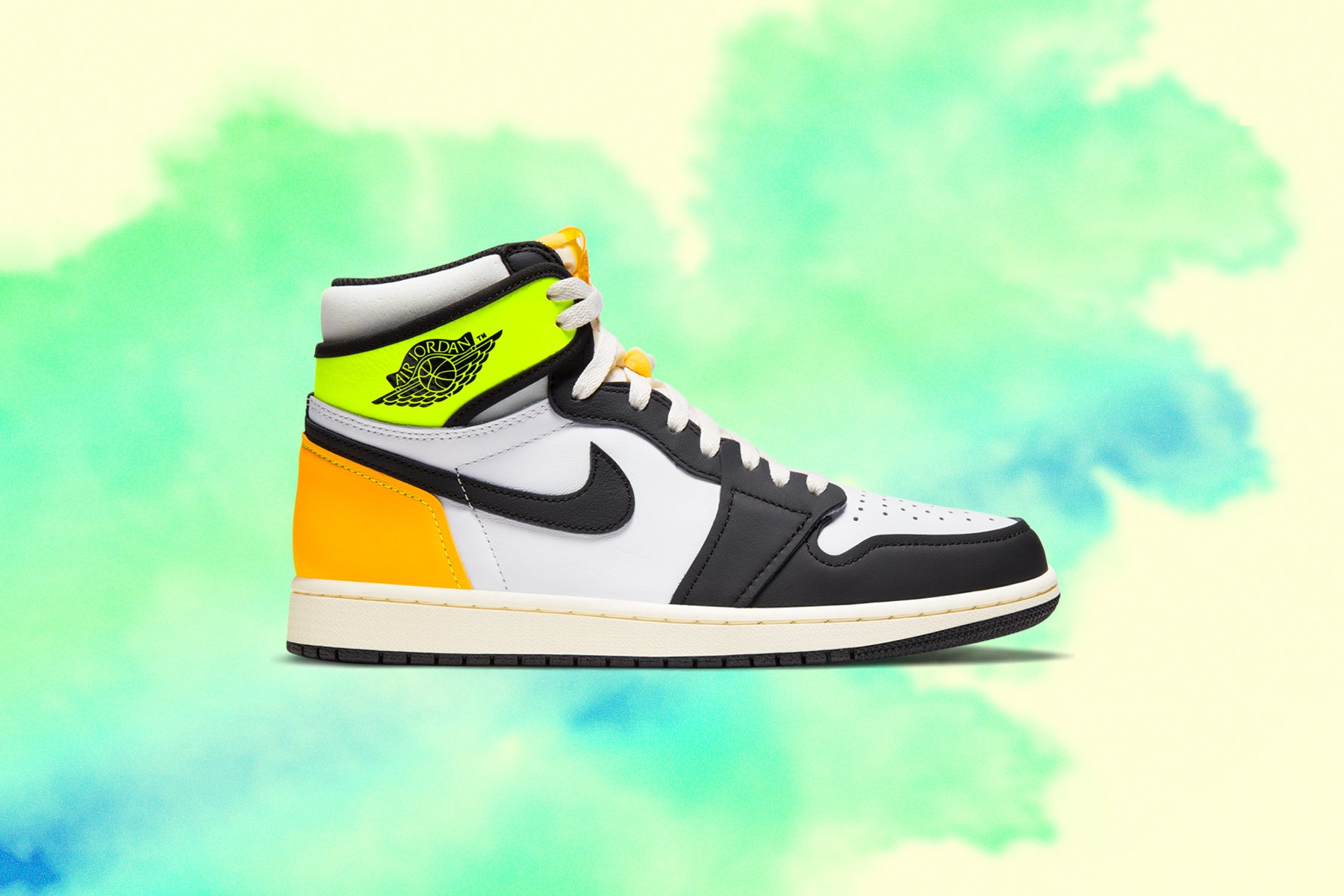 Air 1 Retro High OG - White/Black/Volt/University Gold â Feature