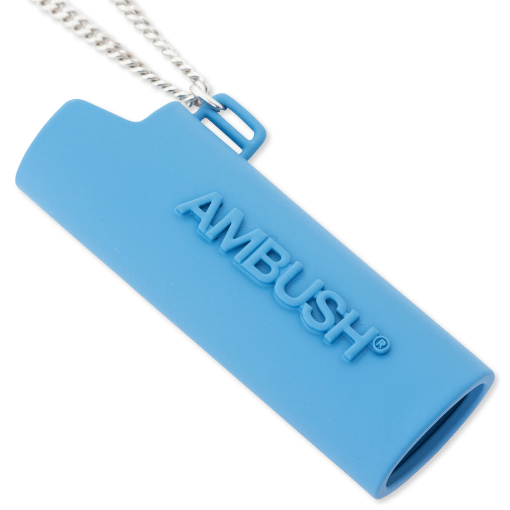 Logo Lighter Case Necklace L - Blue/Silver – Feature