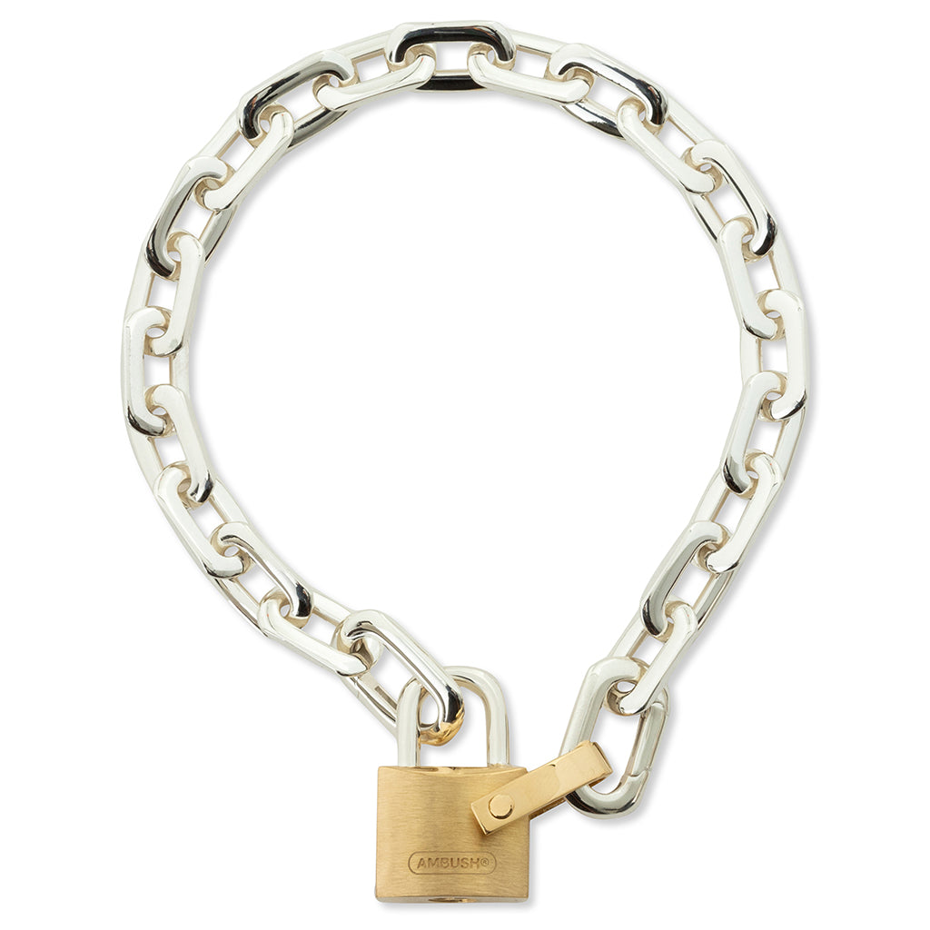 Ambush - Small Padlock Necklace - Silver | Feature